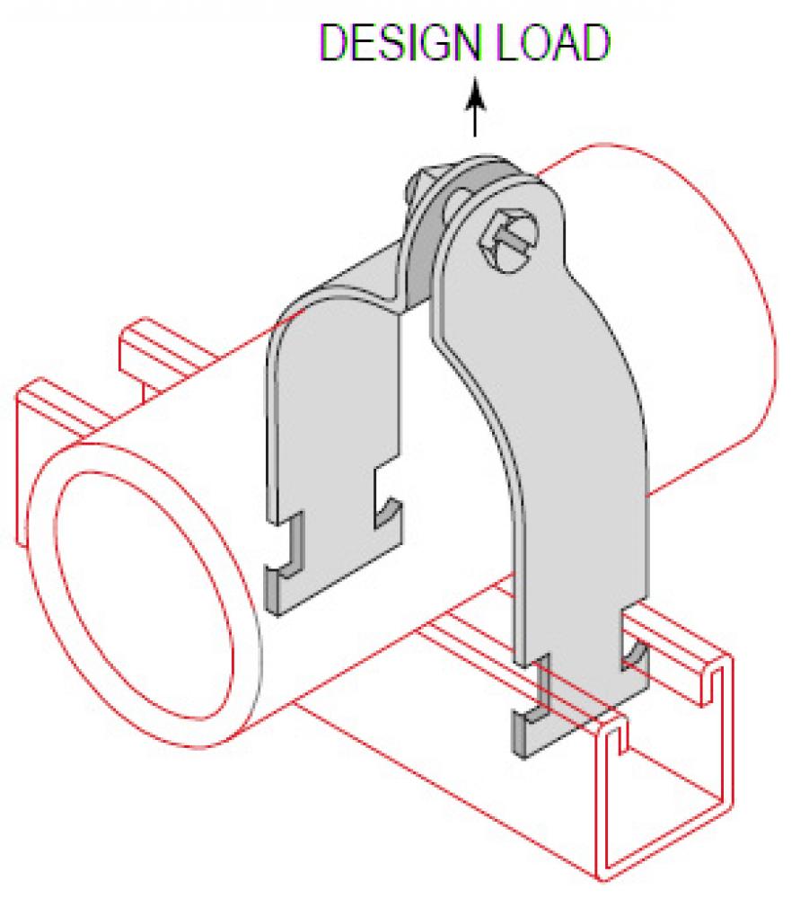 CONDUIT STRUT CLAMP O.D. 1/4