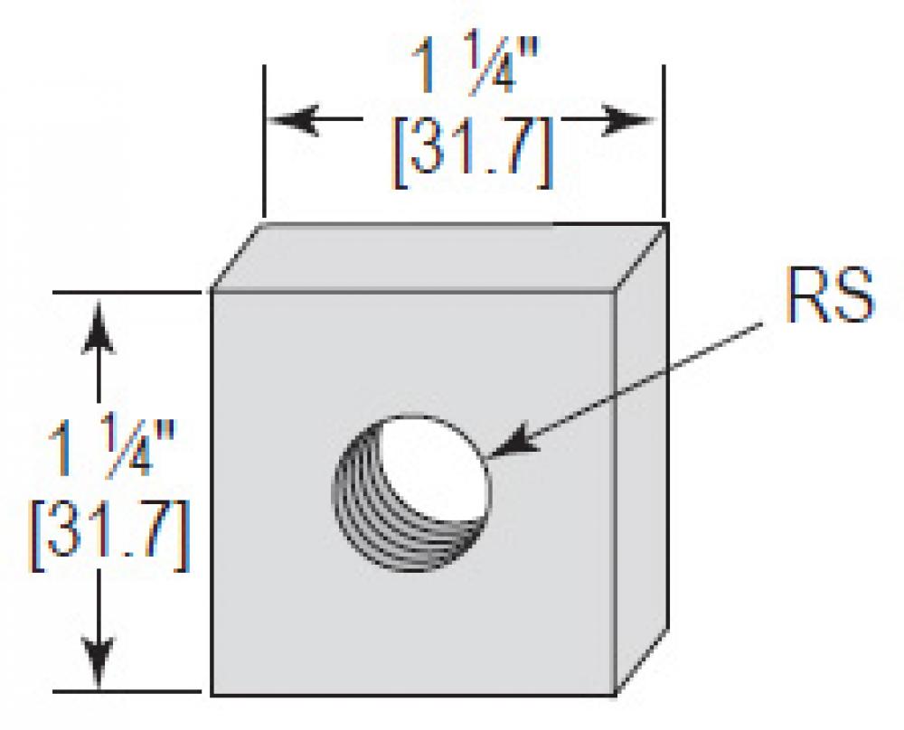 CONCRETE INSERT NUT 1/4