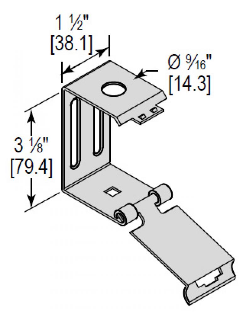 FIXTURE HANGER 1-5/8 CHNL 9/16