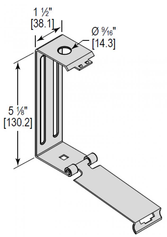 FIXTURE HANGER 3-1/4 CHNL 9/16