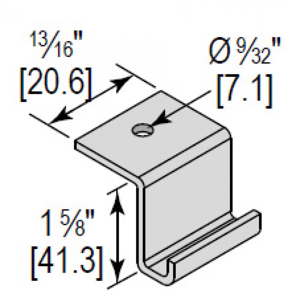 Z FITTING CHANNEL HANGER 1-5/8