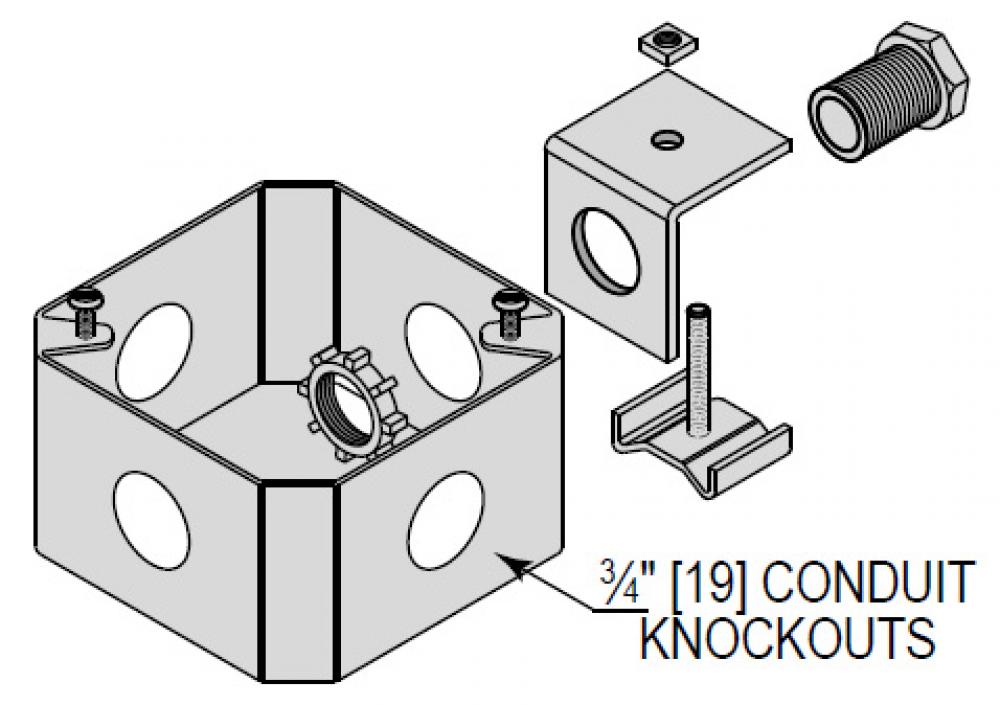 JUNCTION BOX UNV WITH 1 CONN