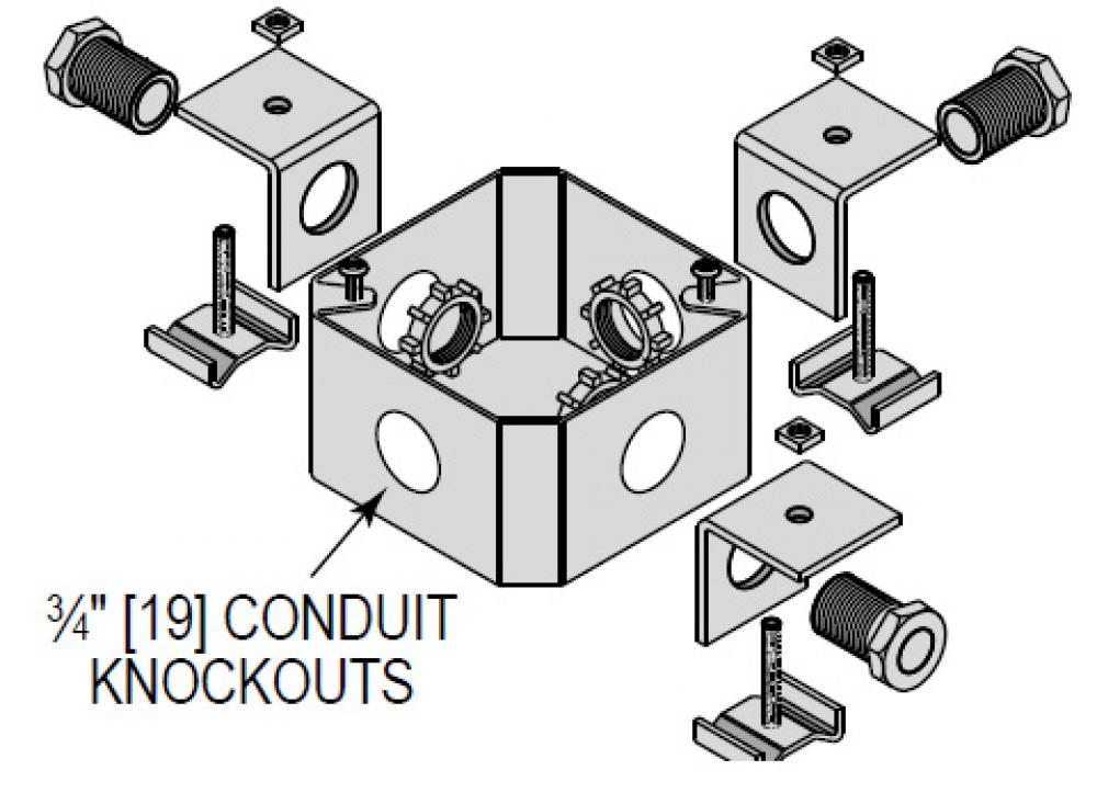 JUNCTION BOX UNV 3 CONN