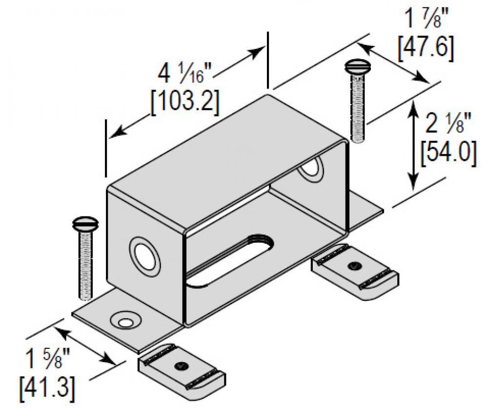 OUTLET BOX BOLT DOWN W/ HWARE