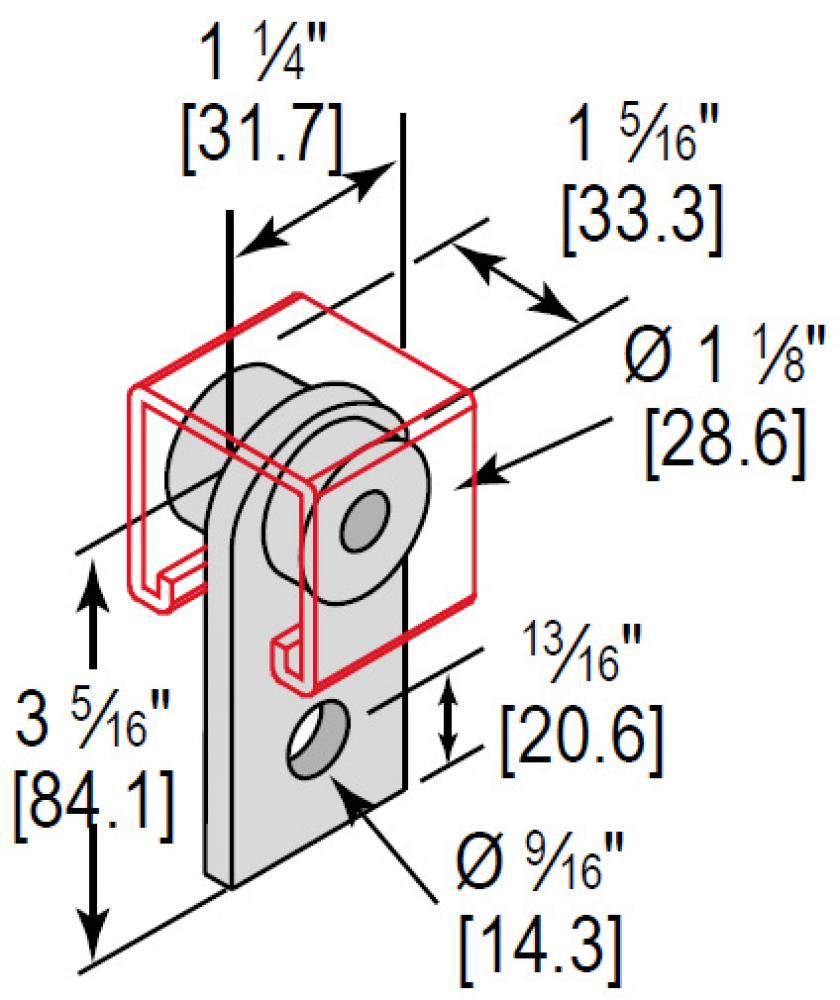 ROLLER TROLLEY 2 BEARING ASSY