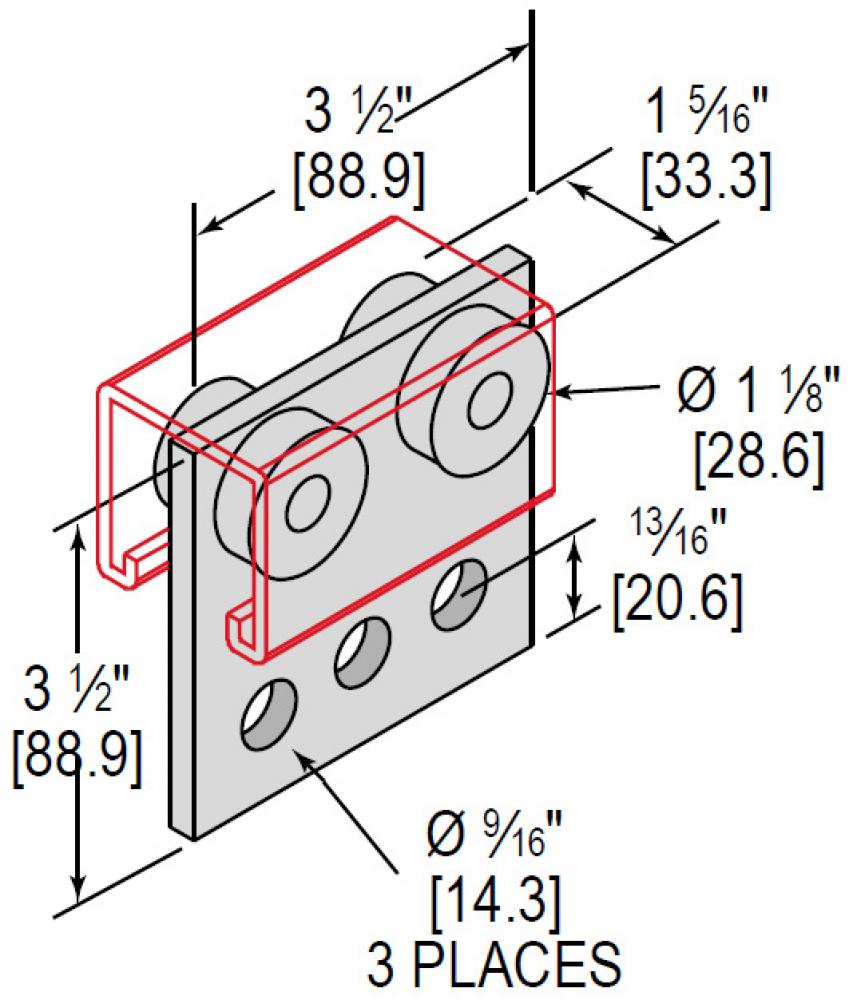 ROLLER TROLLEY 4 BEARING ASSY