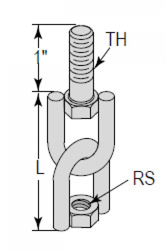 SWIVEL MALE-FEMALE 3/8in 16