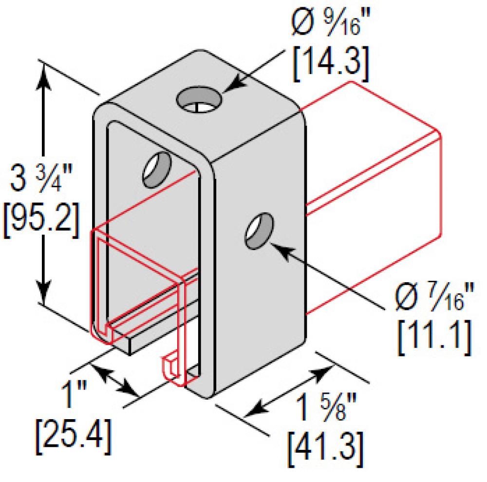 U-FTNG TROLLEY SUPPORT 3 HOLE