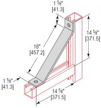 Minerallac AB18EG - 18in ANGLE BRACE