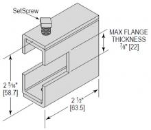 Minerallac BC3787EG - BEAM CLAMP 3/8 ROD 7/8 FLNG