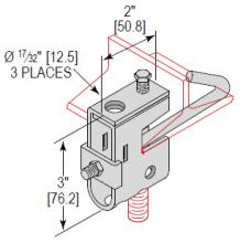 Minerallac BCJH036EG - BEAMCLMP W/ JHOOK 3"-6" FLNG