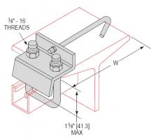 Minerallac BCSUJ162SEG - BMCLMP SHALL UBLT JHOOK 4-6