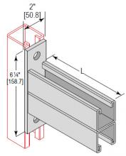 Minerallac BRC162D12EG - BRACKET 1-5/8 CHNL DOUBLE 12