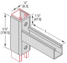 Minerallac BRC162W12EG - BRKT 1-5/8 CHNL WRAP ARND 12