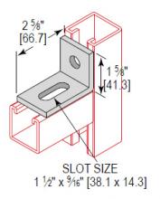 Minerallac CAA2H262EG - 2 HOLE 2-5/8 ADJUST CORNER ANG