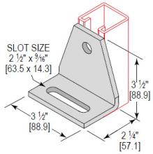 Minerallac CAAG2HEG - 2 HOLE ADJUST GUSSET CRNER ANG