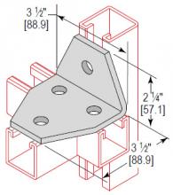 Minerallac CAG4H3WEG - 4 HOLE 3 WAY GUSSET CORNER ANG