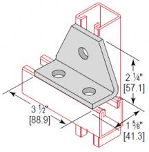 Minerallac CAGX3HEG - 3 HOLE CROSS GUSSET CORNER ANG