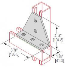 Minerallac CAGX5HEG - 5 HOLE CROSS GUSSET CORNER ANG