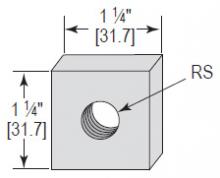 Minerallac CIN25EG - CONCRETE INSERT NUT 1/4