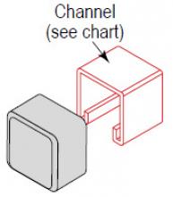 Minerallac ECP162R - END CAP FOR 1-5/8x1-5/8 CHNL R