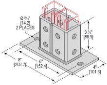 Minerallac PBD2H350SQBEG - PSTBSE 2 CHNL 2 HOLE 3-1/2 BOX