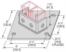 Minerallac PBD4H162EG - PSTBSE 2 CHNL 4 HOLE STD 1-5/8