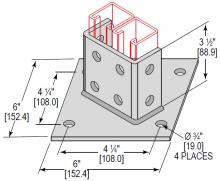 Minerallac PBD4H350EG - PSTBSE 2 CHNL 4 HOLE STD 3-1/2