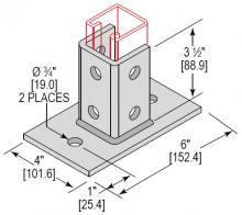 Minerallac PBS2H350SQEG - PSTBSE 1 CHNL 2 HOLE SQ 3-1/2