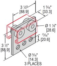 Minerallac RT4BAEG - ROLLER TROLLEY 4 BEARING ASSY