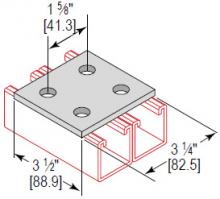 Minerallac SPP4HEG - 4 HOLE SPLICE PLATE PARALLEL