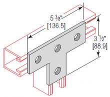 Minerallac TP4HS4 - 4 HOLE TEE PLATE 304SS