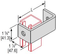 Minerallac UFC2H4EG - U-FITTING CLEVIS 2 HOLE 4"