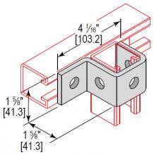 Minerallac UFC4HEG - U-FITTING 4 HOLE CUP SUPPORT