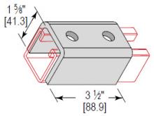 Minerallac UFS2H162EG - U-FTNG SPLCE 2 HOLE 1-5/8 CHNL