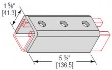 Minerallac UFS3H162EG - U-FTNG SPLCE 3 HOLE 1-5/8 CHNL