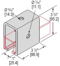 Minerallac UFTS3HHDEG - U-FTNG TROLLEY SUPP 3 HOLE HD