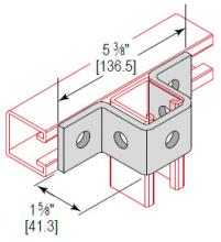 Minerallac UFX5H162EG - U-FITTING CROSS 5 HOLE 1-5/8