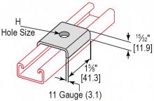 Minerallac UW25EG - U-SHAPED WASHER 1/4