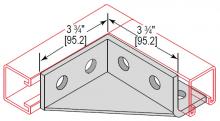 Minerallac WFSG6HREG - WNG FTNG 1E CRNR 6 HOLE RIGHT