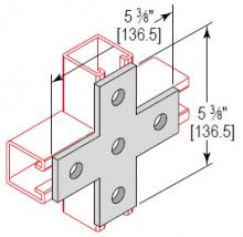 Minerallac XP5HS6 - 5 HOLE CROSS PLATE 316SS