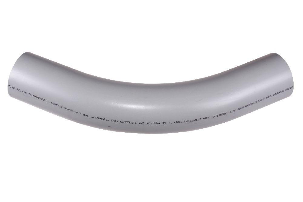 6"x45D PVC STD ELBOW SPxSP SCH40 KRALOY