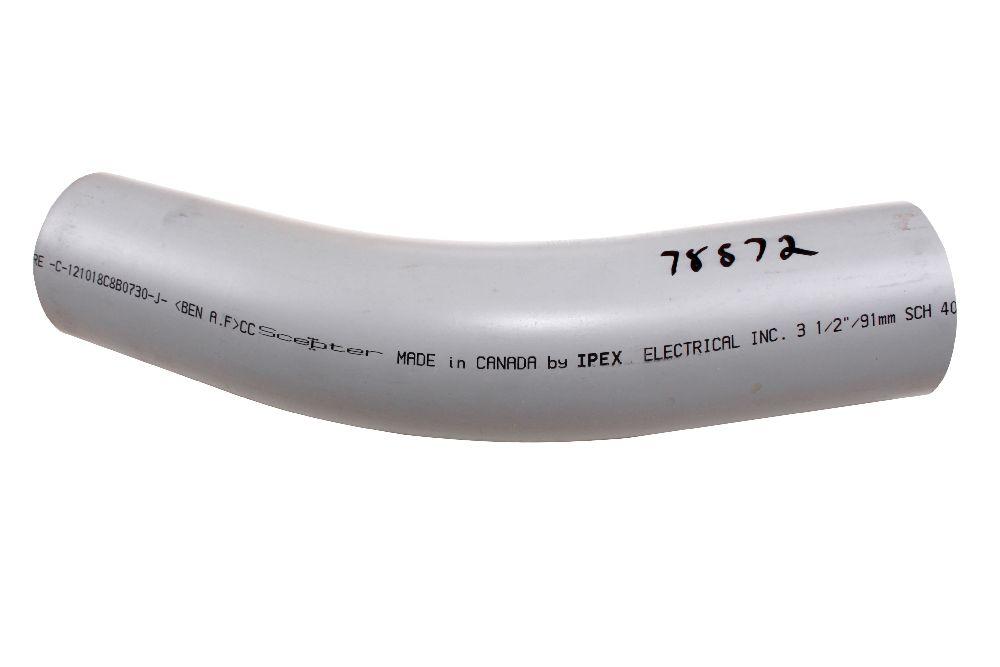 3 1/2"x30D PVC STD ELBOW SPxSP SCH40 KRALOY