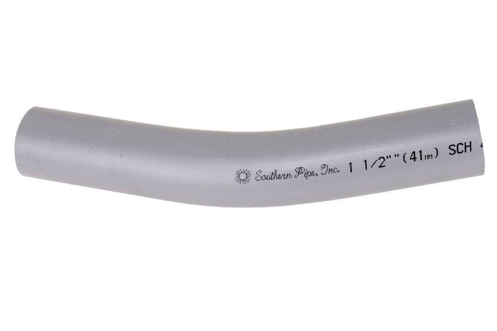 1 1/2"x22 1/2D PVC STD ELBOW SPxSP SCH40 SCE