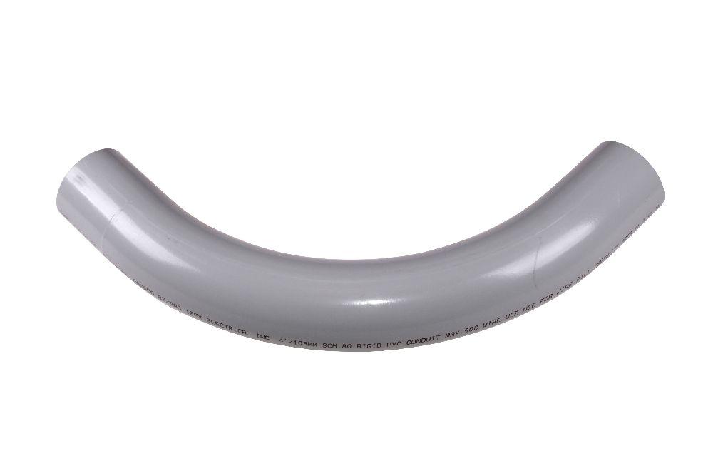 4"x90D PVC STD ELBOW SPxSP SCH80 KRALOY