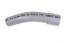 Multi Fittings Corp 078601 - 3/4"x45D PVC STD ELBOW SPxBE SCH40 KRALOY