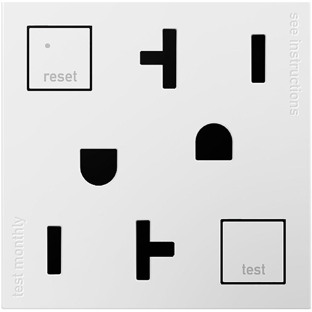 TAMPER-RESISTANT GFCI, 20A WH