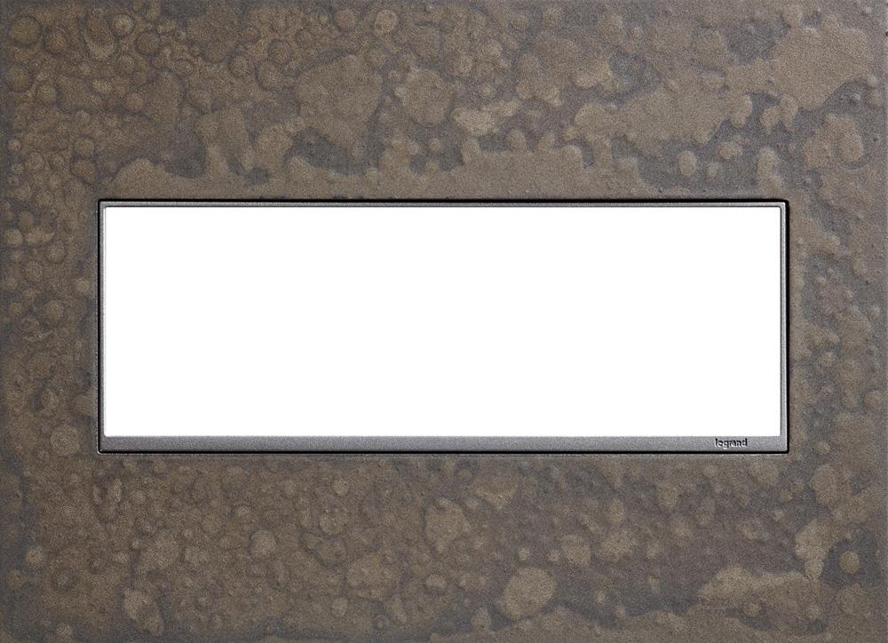 ADORNE HF BURNISHED STEEL  3G WALLPLATE