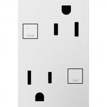 Legrand-adorne AGFTR2153W4 - TAMPER-RESISTANT GFCI, 15A, 3-MODULE WH