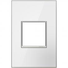 Legrand-adorne AWM1G2MWW4 - MIRROR WHITE- 1G/2MOD WALL PLATE